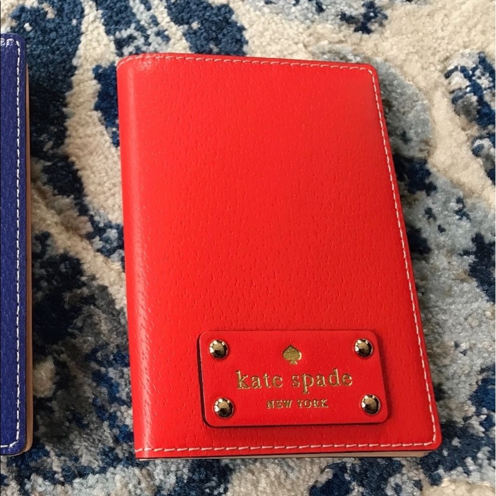 RARE! Kate Spade Passport Holder in GIFT BOX Red Leather - Picture 15 of 15